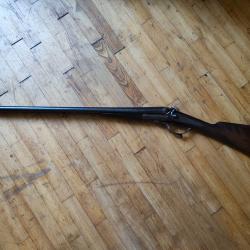 Fusil ancien juxtapos&eacute; Saint-&Eacute;tienne MARSOT - chiens ext&eacute;rieurs - calibre 12/65 - Cat&eacute;gorie D