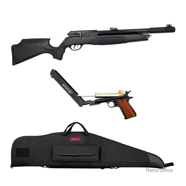 PACK-5 Nouvelle carabine PCP GAMO ARROW SLT (LEVIER LAT�RAL) Cal. 5,5 mm,  + (KIT Puissance)