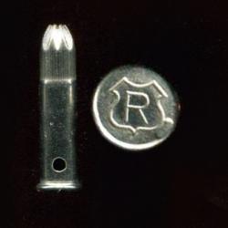 .22 LR &agrave; grenaille - inerte neutralis&eacute;e - R dans un blason