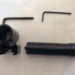 Viseur laser rouge avec collier en aluminium, compatible avec rail 11mm et 20 mm