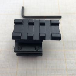 Rail picatinny sur adaptateur universel de canon en aluminium