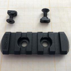 Rail picatinny M-LOK 5 en polym&egrave;re