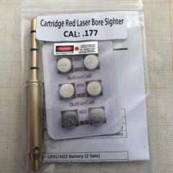 Laser rouge de r&eacute;glage de vis&eacute;e, calibre .177 (4,5 mm), collimateur