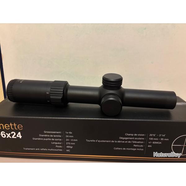 Lunette de battue - 1-6X24
