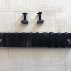 Rail picatinny arrondi M-LOK 11 en aluminium avec accroches