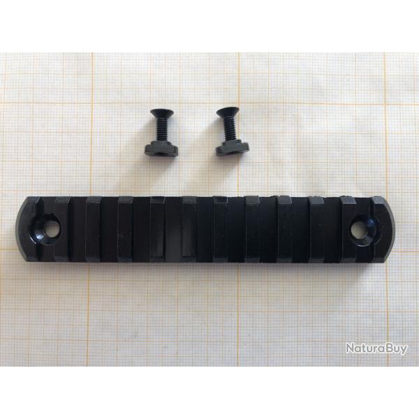 Rail picatinny arrondi M-LOK 11 en aluminium avec accroches