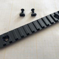 Rail picatinny arrondi M-LOK 13 en aluminium avec accroches