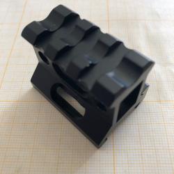 Rail picatinny r&eacute;hauss&eacute;, 3 slot en aluminium