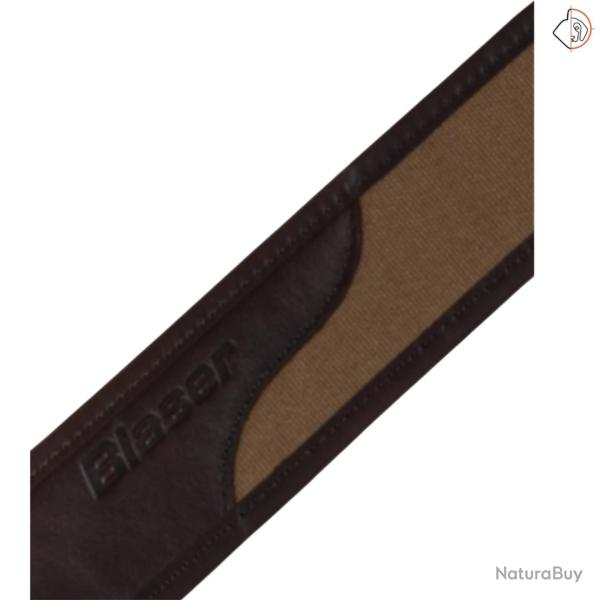 Sangle carabine BLASER Canvas & cuir marron PROMO
