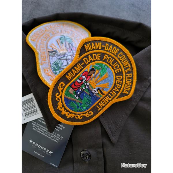 CHEMISE POLICE DE MIAMI FLORIDE USA western cowboy