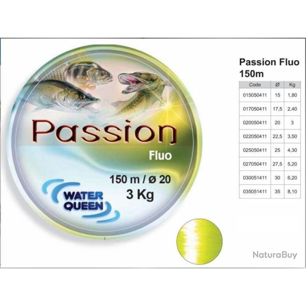 Water queen passion fluo. water queen passion fluo 0,225mm 150 m