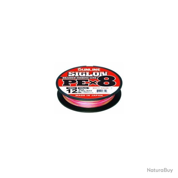 Sunline siglon braid 8X sunline siglon braid 8x pe 1.5 200m multi color