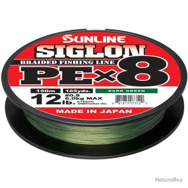 Siglon Braid x8 150 M�tres sunline siglon braid adv 8x multicouleur - 150m pe 1.7 - 30lb