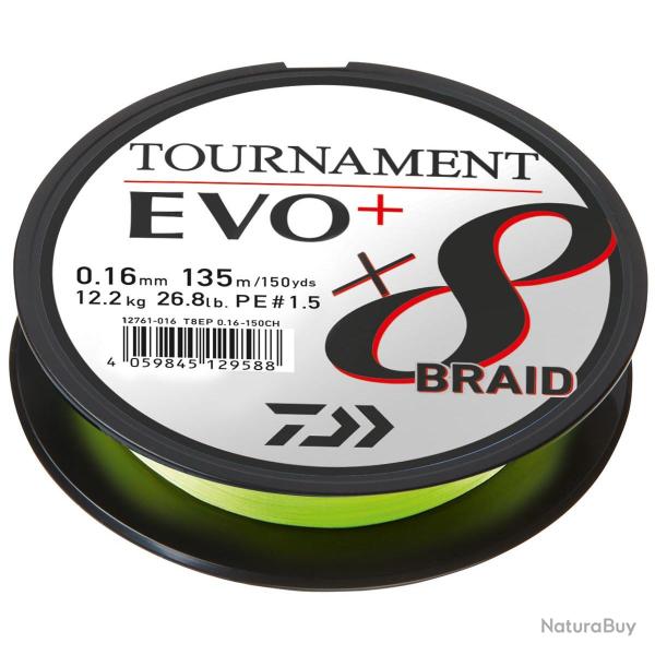 Tournament 8 Braid EVO + 135 m daiwa tournament 8braid evo+ 135m dark green 0.18mm