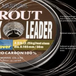 Trout Shock Leader Fluoro varivas trout fluoro carbon 30m 8lbs 0.23mm