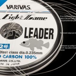 Light Game Shock Leader FLUORO varivas fluoro light game mebaru 6lb
