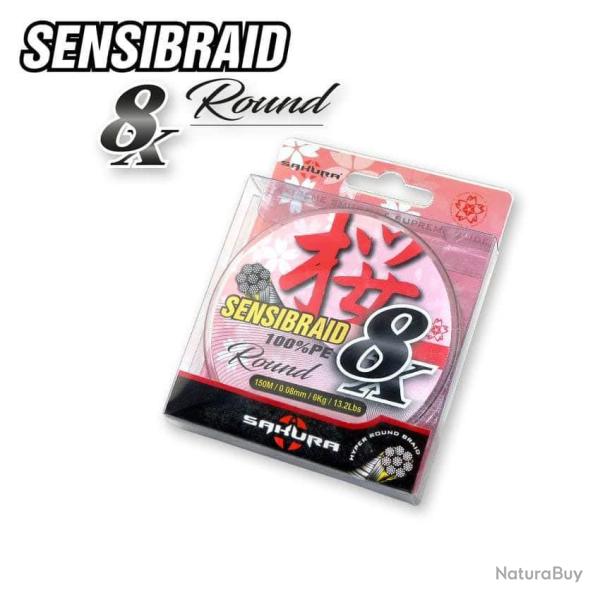 Sensibraid 8x sakura sensibraid 8x 150m 0.08mm green