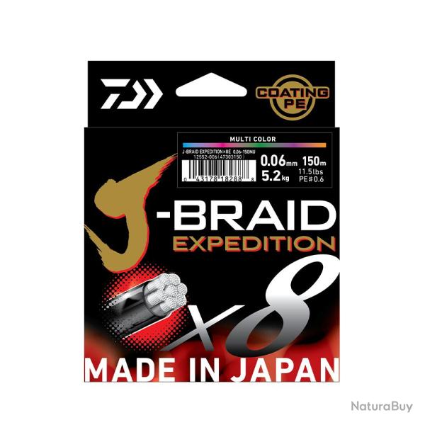J-Braid Exp x8 300M daiwa j-braid exp x8 300m multi 18/100 28lbs