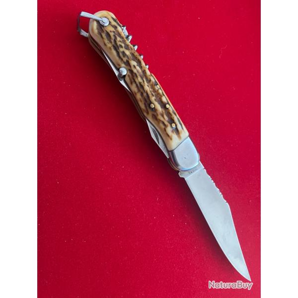 Couteau Le Pionnier Grande Chasse Rarissime 4 fonctions