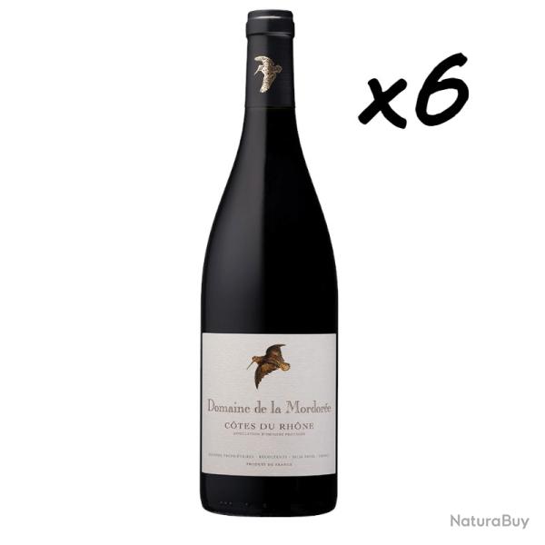 Domaine De La Mordor�e "C�tes du Rh�ne" rouge, 2024, le carton de 6 bouteilles, livraison gratuite