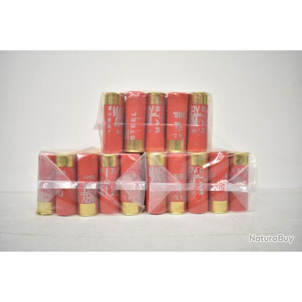 Lot 75 Cartouches Mary Arm StarSteel Calibre 12/70 28gr Bj N� 7
