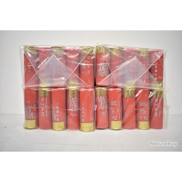 Lot 100 Cartouches Mary Arm StarSteel Calibre 12/70 28gr Bj N� 7