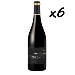Terre de plaines cuv&eacute;e "Rouge des plaines" AOP Bordeaux, 2025, 6 bouteilles, Livraison gratuite