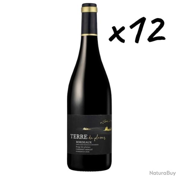 Vente Flash Bordeaux "Rouge des plaines" 2025, 12 bouteilles, Livraison gratuite, top qualit� !