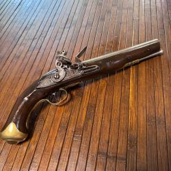 FORT ET SOLIDE PISTOLET A SILEX ANGLAIS EAST INDIA COMPAGNY