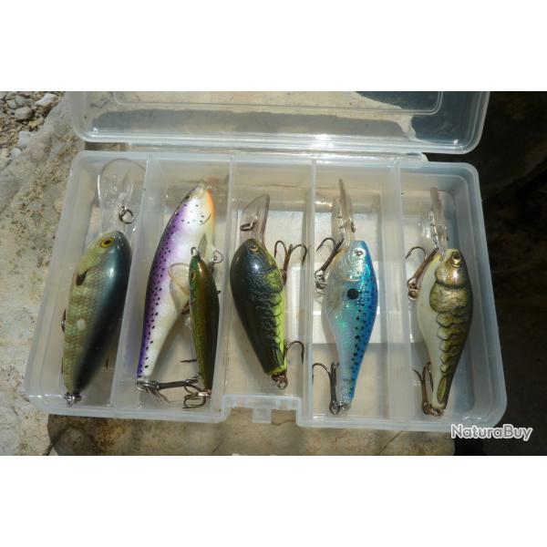 Un lot de leurres souples , de rapala  , de t�tes plomb�es