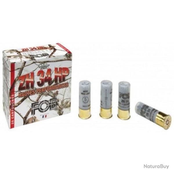 Cartouches de chasse FOB ZH 34 HP - Cal.12/70 - 34 g / 5A / Par 1
