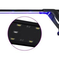 Lampe LED aquarium aluminium 35-55 cm bleu blanc &eacute;conomie &eacute;nergie