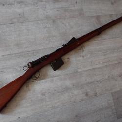 144303 - Fusil 1889 Infanterie Rubin Schmidt Suisse monomatricule + prot&egrave;ge canon
