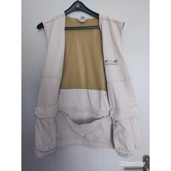 Lot de v�tements n�1 Gilet de chasse Solognac - Veste - Polo - Occasion