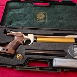 Pistolet de tir sportif STEYR Sport LP2 - 4.5/.177 - Poign&eacute;e argo taille S + valise, Tr&egrave;s bon &eacute;tat