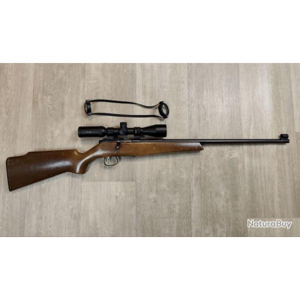 Ench�res � 1� - Carabine � verrou KRICO - Calibre .22 LR - Canon 57 cm + Lunette 3-9x40 (Occasion)