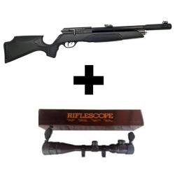 PACK-6 Nouvelle carabine PCP GAMO ARROW SLT (LEVIER LAT&Eacute;RAL) Cal. 4,5 mm,  + (KIT Puissance)