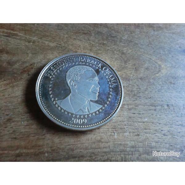 monnaie m�daille president barack obama 2009