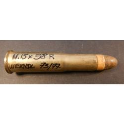 168 - Rare - Cartouche 11,15 x 58 R Werndl Model 1873 Autriche