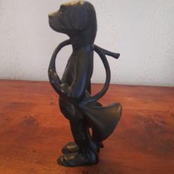 Bronze Satirique Chien Chasseur