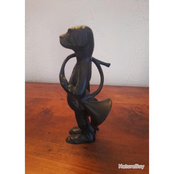 Bronze Satirique Chien Chasseur