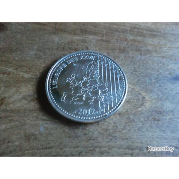 monnaie m�daille l'europe  des XXVII  2012