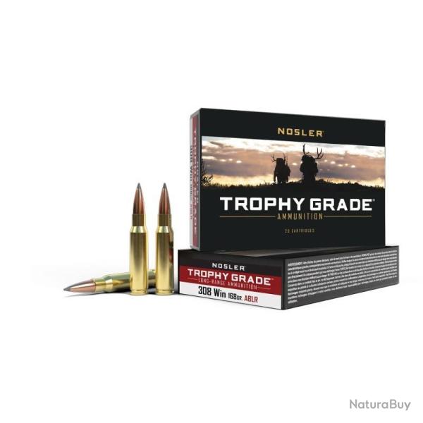 Cartouches NOSLER calibre 308Win trophy accubond long range 168gr x20