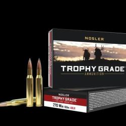 Cartouches NOSLER calibre 270 Win trophy accubond long range 150gr x20