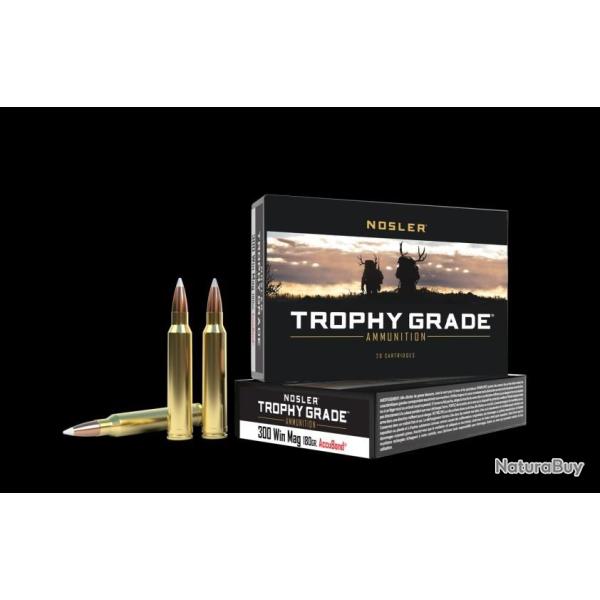 Cartouches NOSLER calibre 300 Win mag accubond 180gr x20