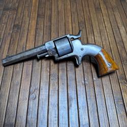 RARE REVOLVER ALLEN & WHEELOCK SIDEHAMMER 32 RF CANON SUPERBE !