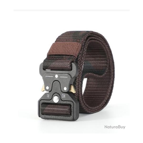 Ceinture tactique Treillis Marron -  Livraison gratuite