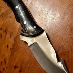 Couteau &agrave; d&eacute;pecer  - Corne de buffle - Skinner