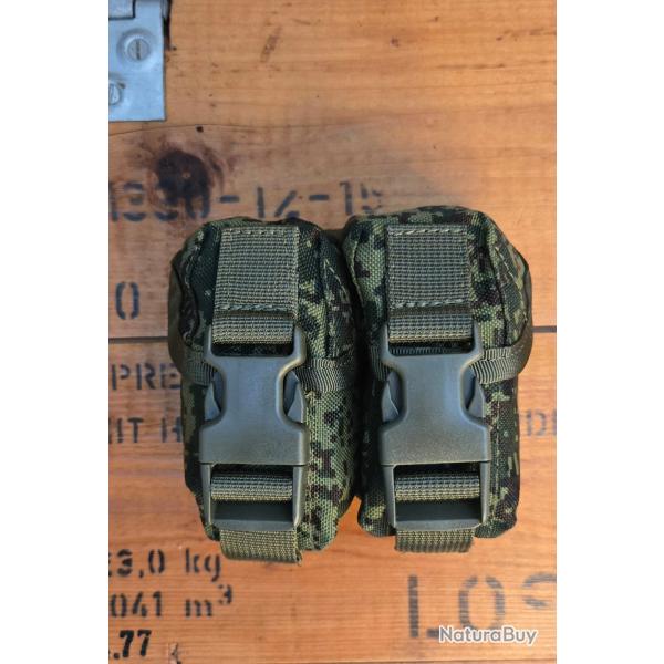poche molle double grenade Digital Flora / EMR Russe / Airsoft