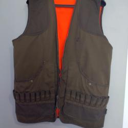 Lot de v&ecirc;tements n&deg;9 GILET DE CHASSE PERCUSSION A CARTOUCHIERE - 2 Chemises - Occasion